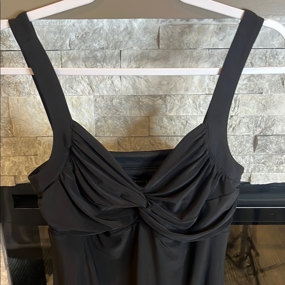 NWT White House Black Market Black Babydoll Dress with Sweetheart Neckline - Picture 4 of 8